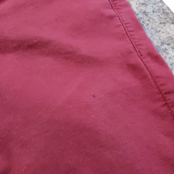 Buffalo David Bitton Faith Mid Rise  Burgundy Skinny Jeans  Size 28 - Picture 11 of 12